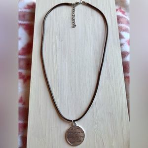 Necklace | Handmade A Sister’s Love double-sided silver pendant necklace.